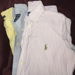 3 Polo Ralph Lauren Oxford Shirts